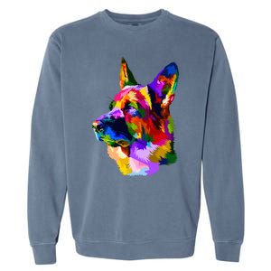 Colorful German Shepherd German Shepherd Dog Owner Garment-Dyed Sweatshirt