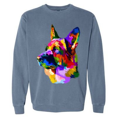 Colorful German Shepherd German Shepherd Dog Owner Garment-Dyed Sweatshirt