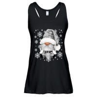 Cool Grey Santa Gnomie For Gothic And Emo With Winter Gnome Ladies Essential Flowy Tank