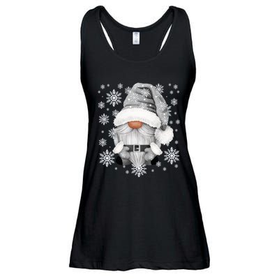 Cool Grey Santa Gnomie For Gothic And Emo With Winter Gnome Ladies Essential Flowy Tank