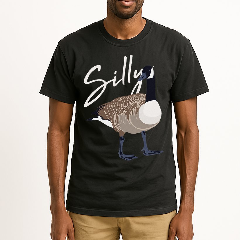 Canadian Goose Silly Goose Funny Cute Bird Hunter Tall T-Shirt