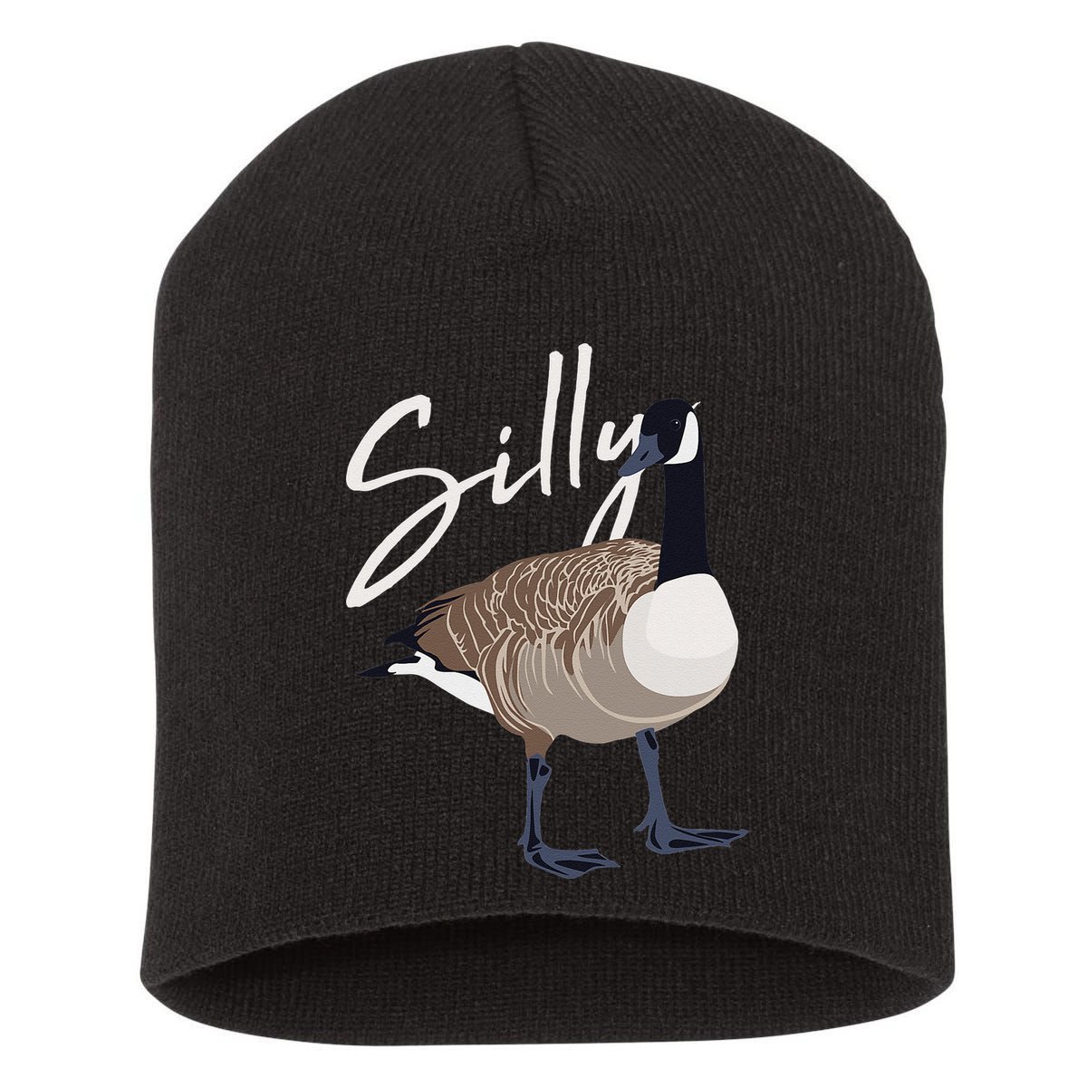 Canadian Goose Silly Goose Funny Cute Bird Hunter Short Acrylic Beanie
