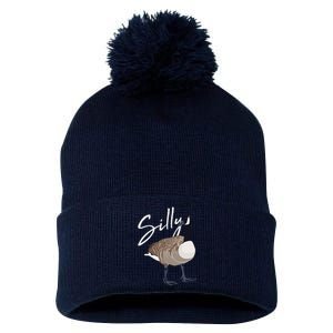 Canadian Goose Silly Goose Funny Cute Bird Hunter Pom Pom 12in Knit Beanie