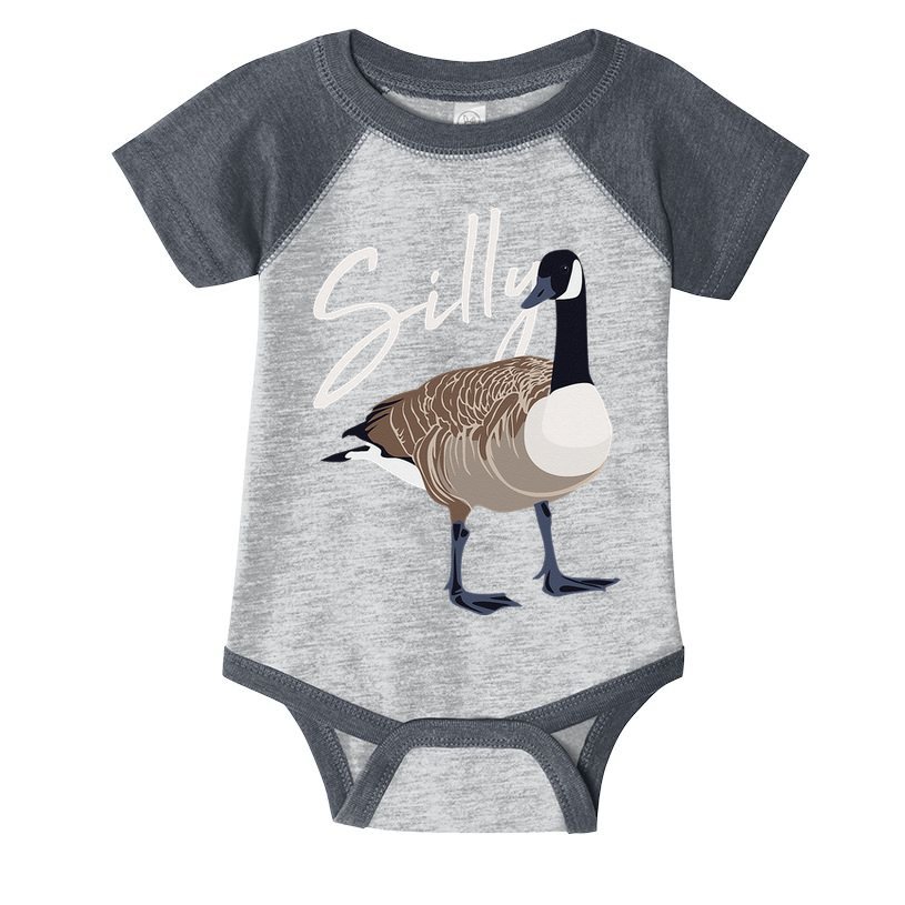 Canadian Goose Silly Goose Funny Cute Bird Hunter Infant Baby Jersey Bodysuit