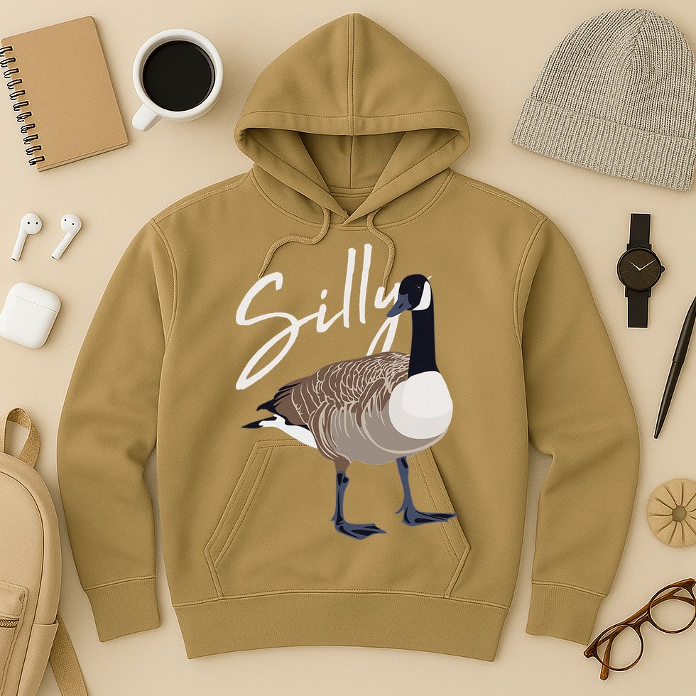 Canadian Goose Silly Goose Funny Cute Bird Hunter Hoodie
