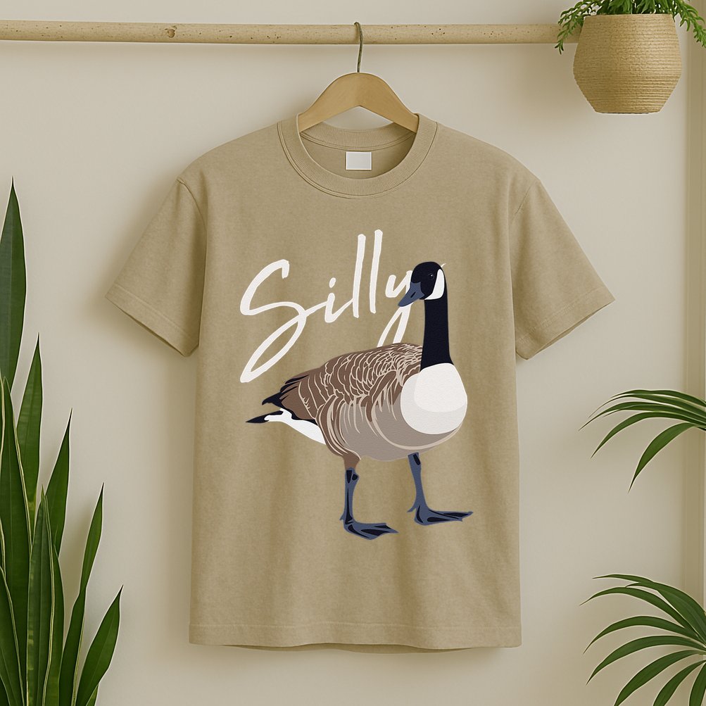 Canadian Goose Silly Goose Funny Cute Bird Hunter T-Shirt