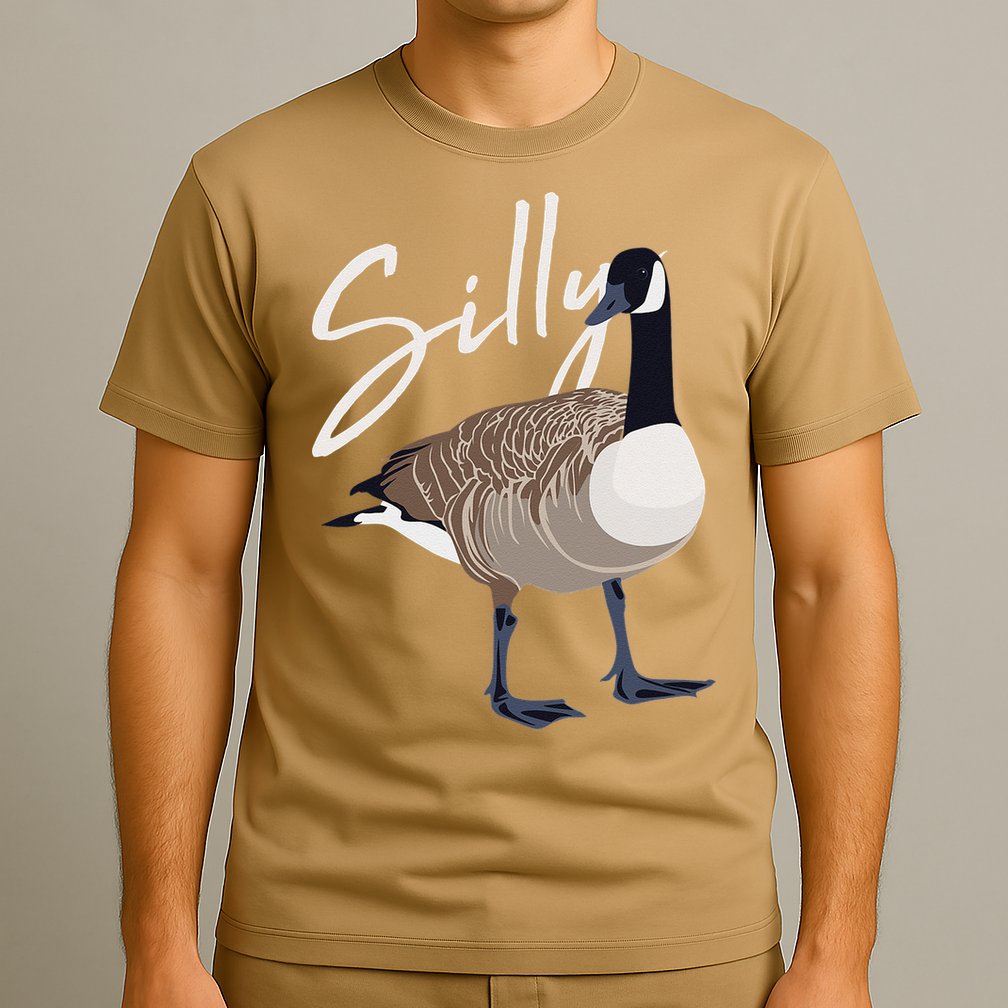Canadian Goose Silly Goose Funny Cute Bird Hunter T-Shirt