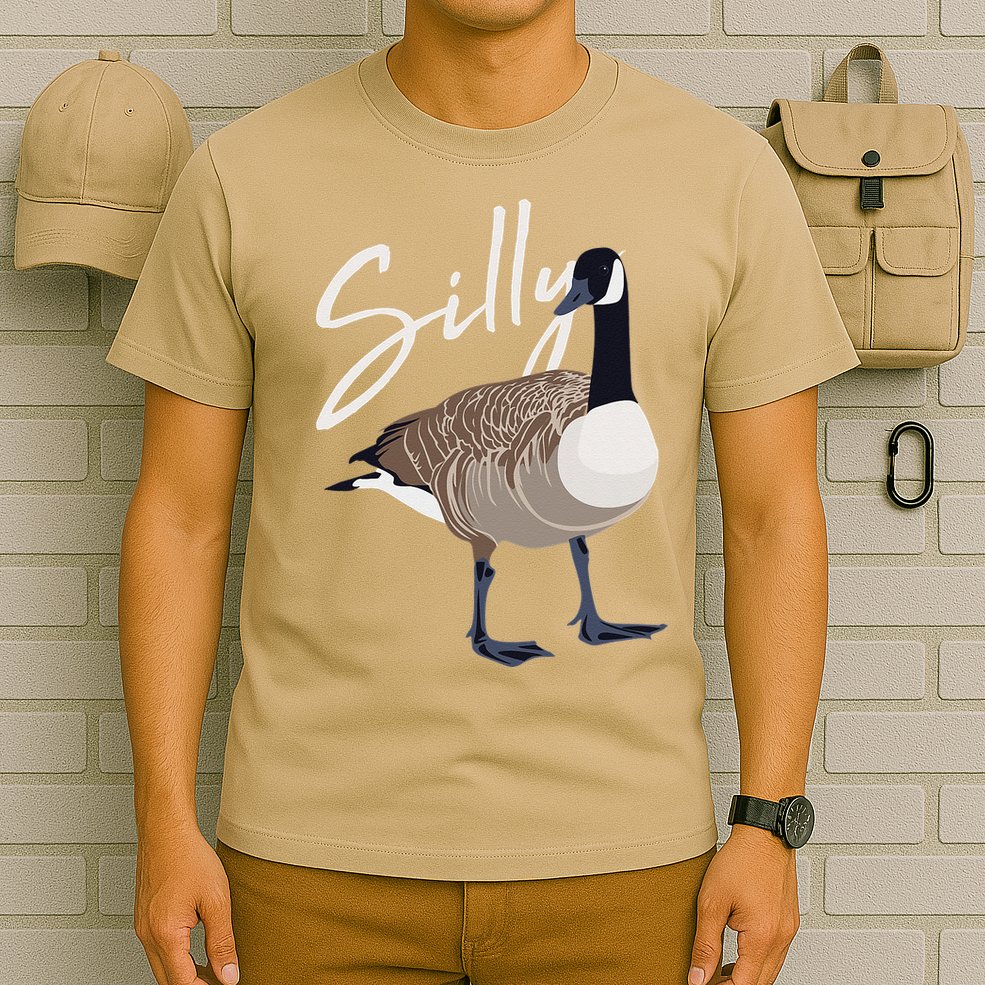 Canadian Goose Silly Goose Funny Cute Bird Hunter T-Shirt