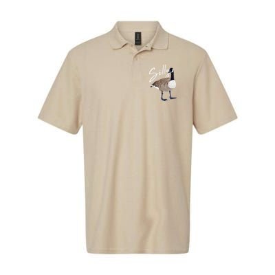 Canadian Goose Silly Goose Funny Cute Bird Hunter Polo