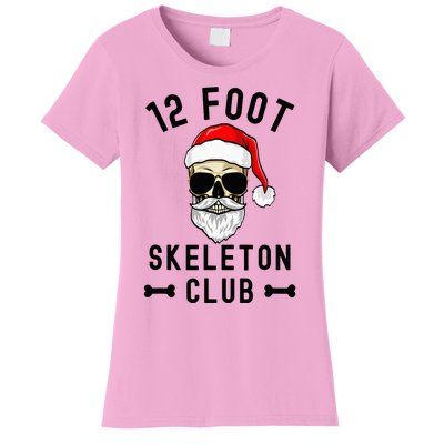 Christmas Giant Skelly 12 Foot Skeleton Club Halloween Women's T-Shirt