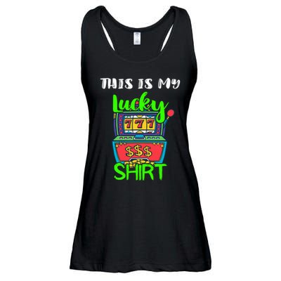 Casino Gambling Slot Machine Player This Is My Lucky Ladies Essential Flowy Tank