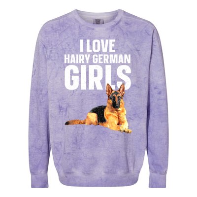 Cool German Shepherd Art For Women German Shepherd Lover Colorblast Crewneck Sweatshirt