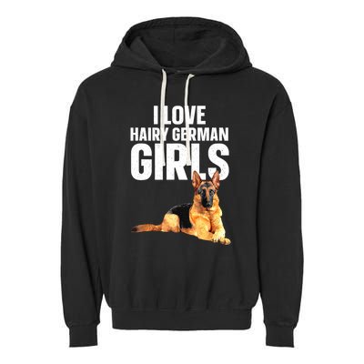 Cool German Shepherd Art For Women German Shepherd Lover Garment-Dyed Fleece Hoodie