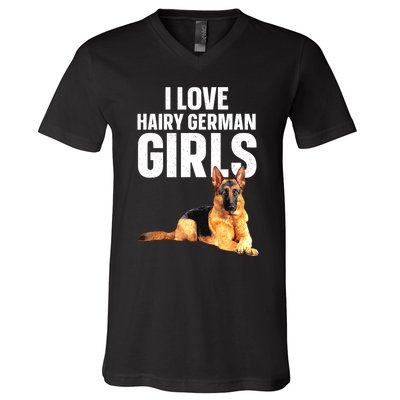 Cool German Shepherd Art For Women German Shepherd Lover V-Neck T-Shirt