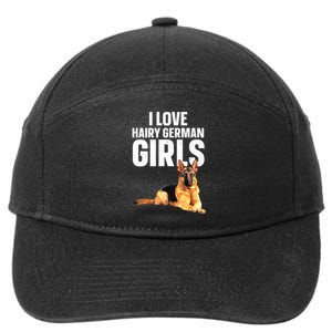 Cool German Shepherd Art For Women German Shepherd Lover 7-Panel Snapback Hat