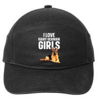 Cool German Shepherd Art For Women German Shepherd Lover 7-Panel Snapback Hat