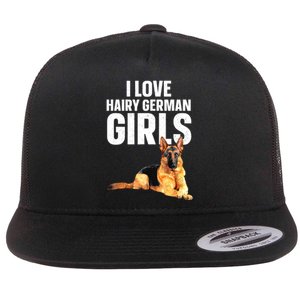 Cool German Shepherd Art For Women German Shepherd Lover Flat Bill Trucker Hat