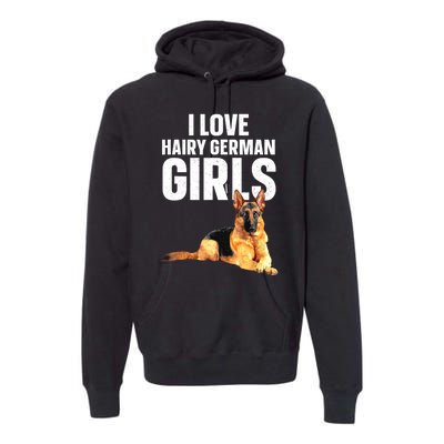 Cool German Shepherd Art For Women German Shepherd Lover Premium Hoodie