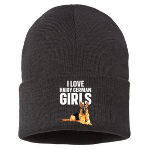 Cool German Shepherd Art For Women German Shepherd Lover Sustainable Knit Beanie