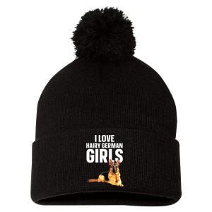 Cool German Shepherd Art For Women German Shepherd Lover Pom Pom 12in Knit Beanie