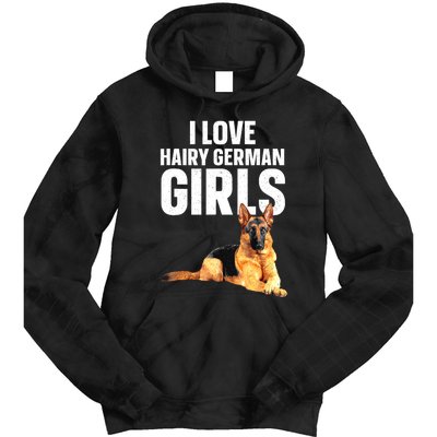 Cool German Shepherd Art For Women German Shepherd Lover Tie Dye Hoodie