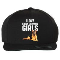 Cool German Shepherd Art For Women German Shepherd Lover Wool Snapback Cap