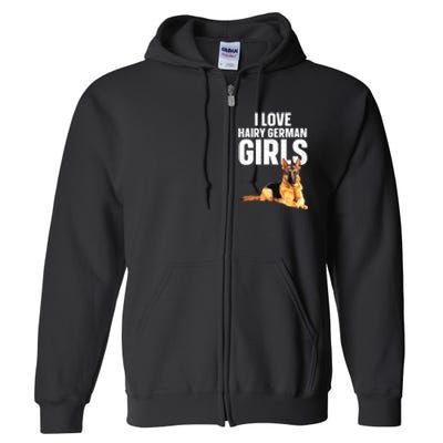 Cool German Shepherd Art For Women German Shepherd Lover Full Zip Hoodie