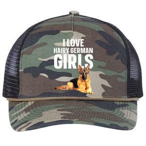 Cool German Shepherd Art For Women German Shepherd Lover Retro Rope Trucker Hat Cap