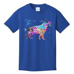 Colorful Ger Shepherd Lover Dog Ger Shepherds Great Gift Kids T-Shirt