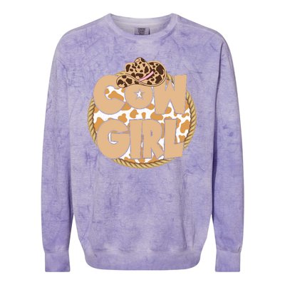 Cow Girl Southern Country Cute Colorblast Crewneck Sweatshirt