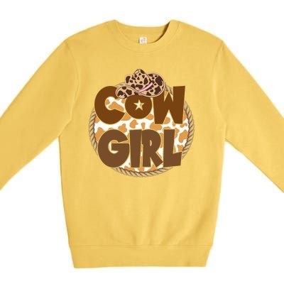 Cow Girl Southern Country Cute Premium Crewneck Sweatshirt