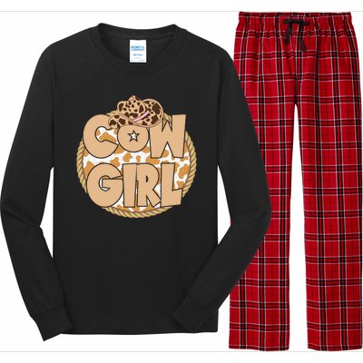 Cow Girl Southern Country Cute Long Sleeve Pajama Set