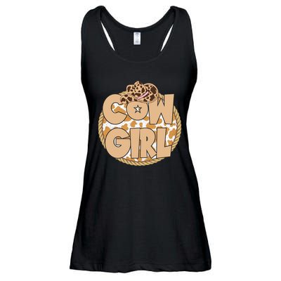 Cow Girl Southern Country Cute Ladies Essential Flowy Tank