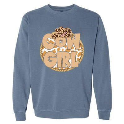 Cow Girl Southern Country Cute Garment-Dyed Sweatshirt