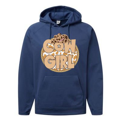 Cow Girl Southern Country Cute Performance Fleece Hoodie