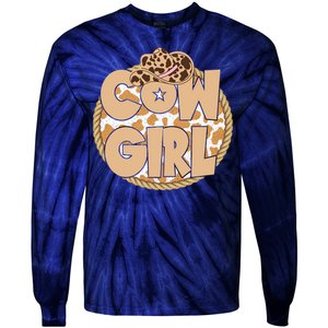 Cow Girl Southern Country Cute Tie-Dye Long Sleeve Shirt