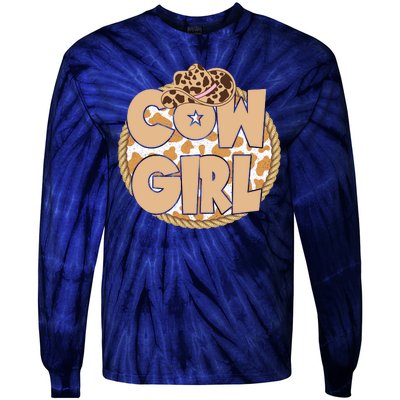 Cow Girl Southern Country Cute Tie-Dye Long Sleeve Shirt