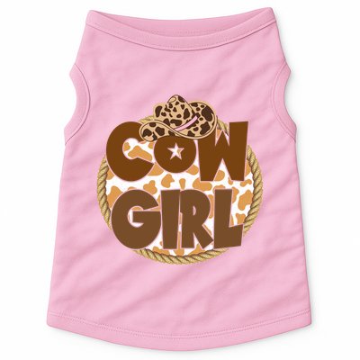 Cow Girl Southern Country Cute Doggie Tank