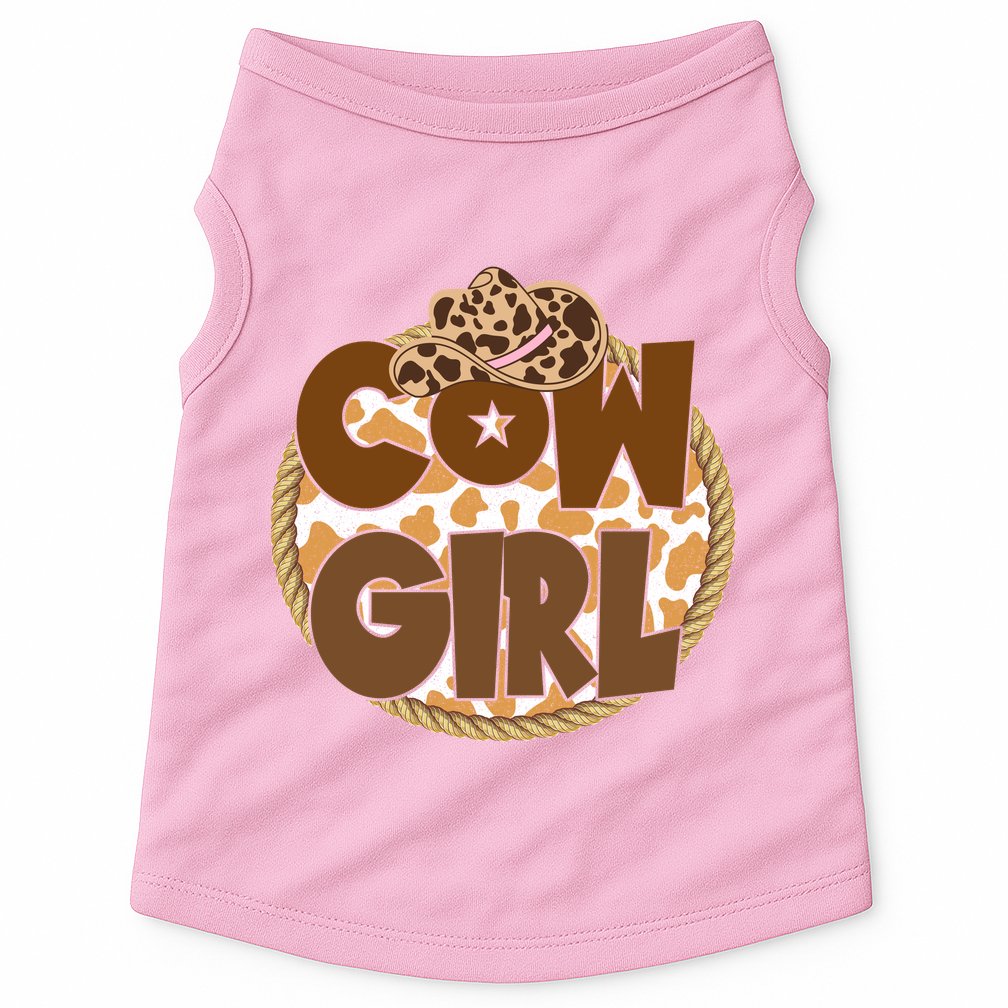 Cow Girl Southern Country Cute Doggie Tank
