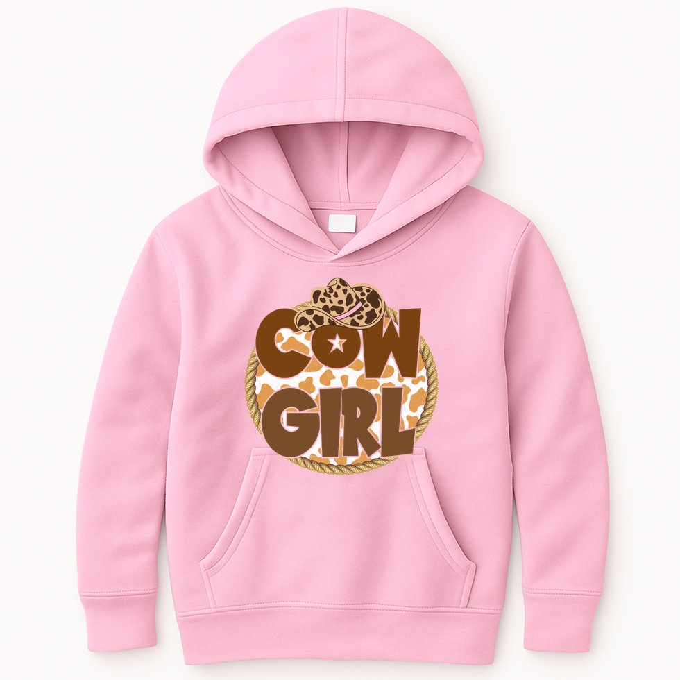 Cow Girl Southern Country Cute Kids Hoodie
