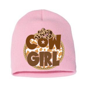 Cow Girl Southern Country Cute Short Acrylic Beanie