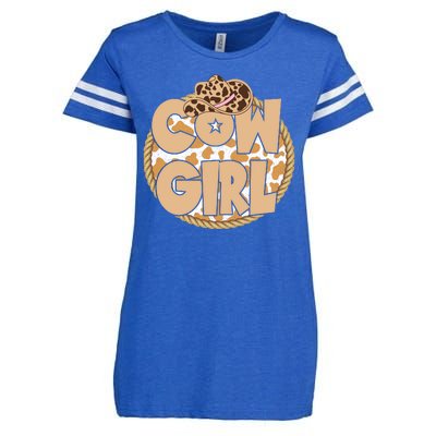 Cow Girl Southern Country Cute Enza Ladies Jersey Football T-Shirt