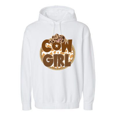 Cow Girl Southern Country Cute Garment-Dyed Fleece Hoodie