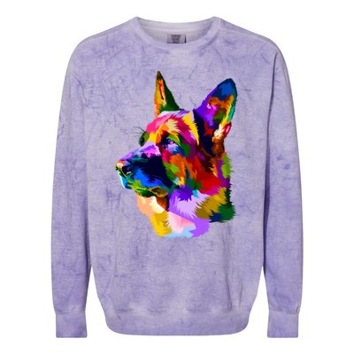 Colorful Ger Shepherd Ger Shepherd Dog Owner Gift Colorblast Crewneck Sweatshirt