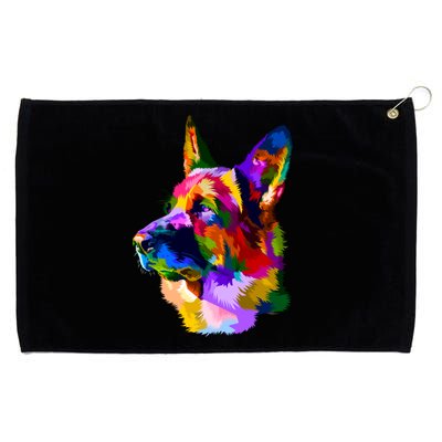 Colorful Ger Shepherd Ger Shepherd Dog Owner Gift Grommeted Golf Towel