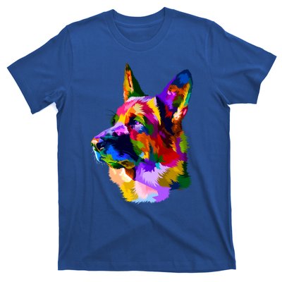 Colorful Ger Shepherd Ger Shepherd Dog Owner Gift T-Shirt