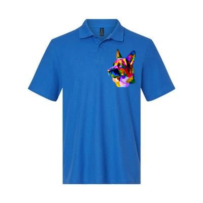 Colorful Ger Shepherd Ger Shepherd Dog Owner Gift Softstyle Adult Sport Polo