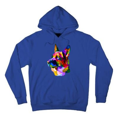 Colorful Ger Shepherd Ger Shepherd Dog Owner Gift Tall Hoodie