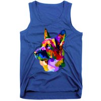 Colorful Ger Shepherd Ger Shepherd Dog Owner Gift Tank Top