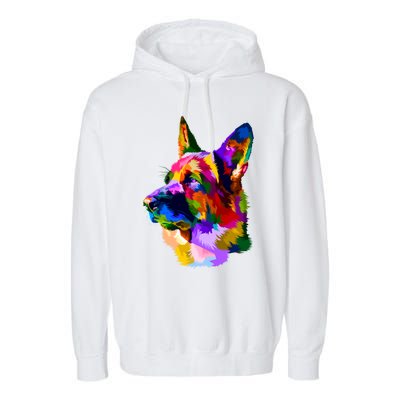 Colorful Ger Shepherd Ger Shepherd Dog Owner Gift Garment-Dyed Fleece Hoodie